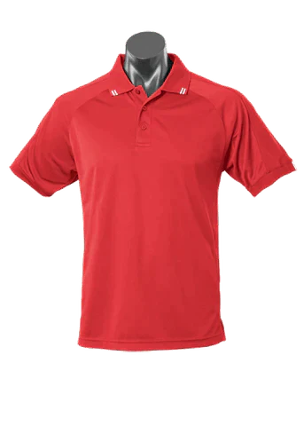 Aussie Pacific Flinders Men's Polo Shirt 1308 Casual Wear Aussie Pacific Red/White S 